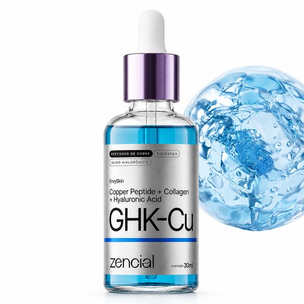 Sérum GHK-CU com Peptídeos de Cobre, Colágeno e Ácido Hialurônico