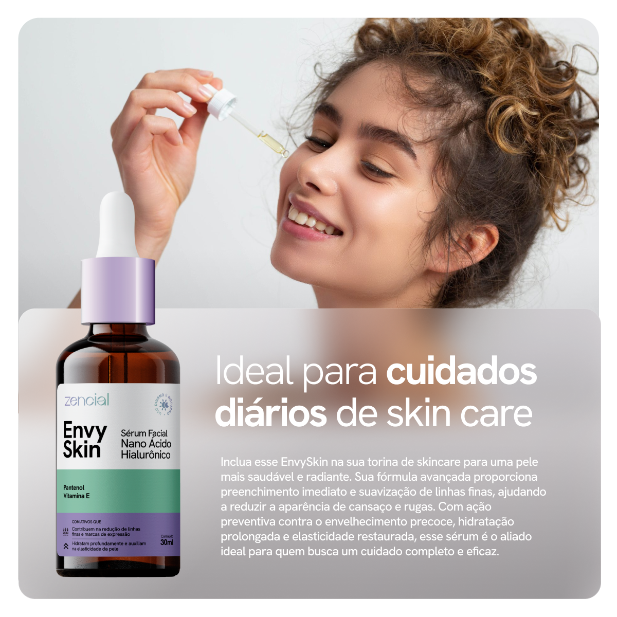 Sérum Facial Nano Ácido Hialurônico Envy Skin.