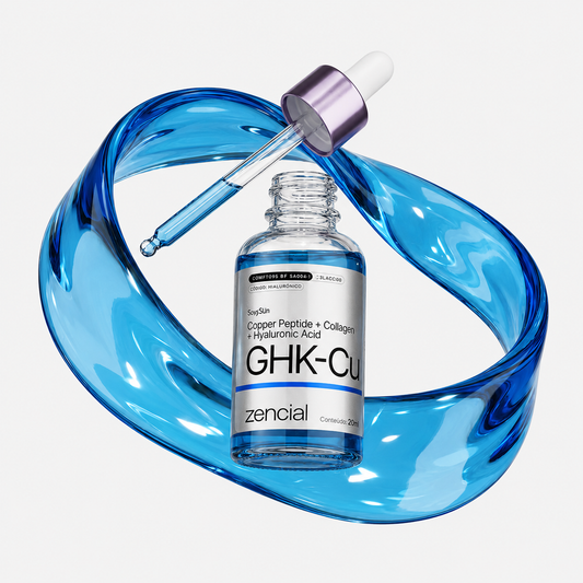 Sérum GHK-CU com Peptídeos de Cobre, Colágeno e Ácido Hialurônico