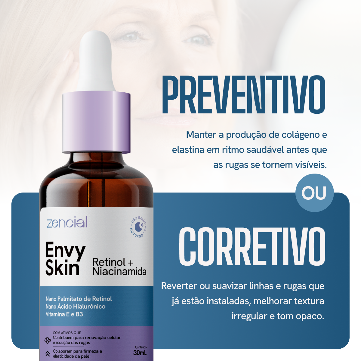 Sérum Anti-Envelhecimento Envy Skin Nano Retinol + Niacinamida Sérum Anti-Envelhecimento Envy Skin Nano Retinol + Niacinamida