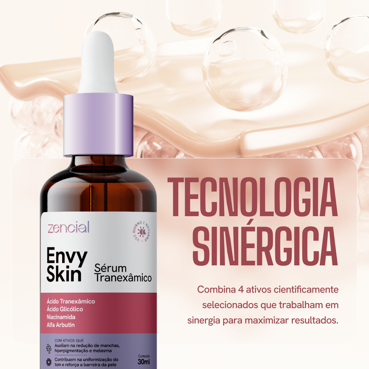 Sérum Clareador Anti-manchas Envy Skin Ácido Tranexâmico